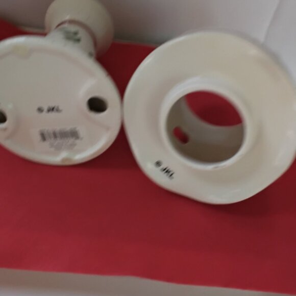 JKL Apple Theme Ceramic (2) pcs Votive Set Vintage - Picture 4 of 9